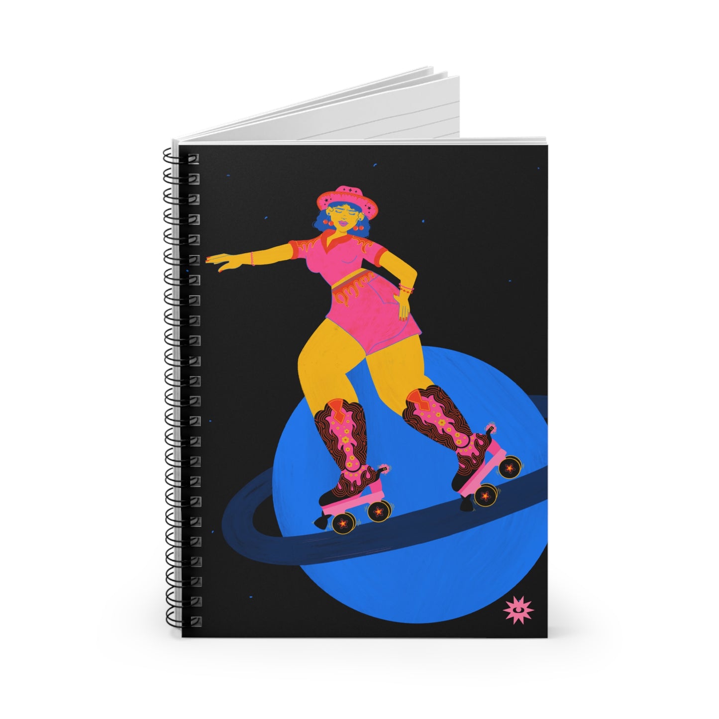 Cosmic Cowgirl Lined Notebook